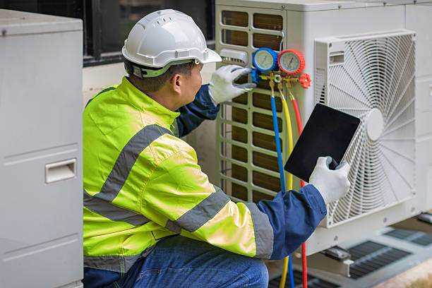 Professional Heat Pump Repair technician working in Monongahela, PA